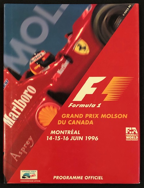 1996 Canadian GP program