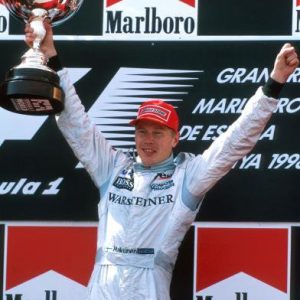 Race winner Mika Hakkinen (FIN) McLaren celebrates victory on the podium.
Formula One World Championship, Rd5, Spanish Grand Prix, Barcelona, Spain, 10 May 1998.
BEST IMAGE