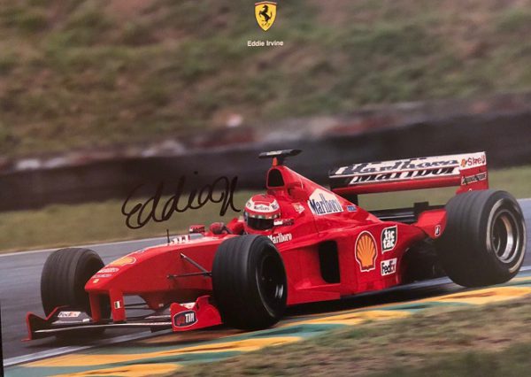 1999 Ferrari F399 signed factory poster