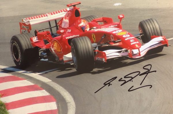 2006 Canadian GP photo signed by Michael Schumacher