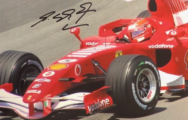2006 Canadian GP photo signed by Michael Schumacher