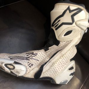 2012 Jorge Lorenzo Yamaha race used signed boots