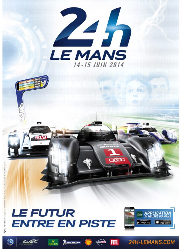 2014 Le Mans 24 hours poster - large format