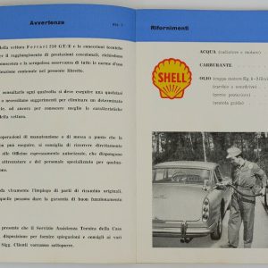 1960-3 Ferrari 250 GT California Spyder owner's manual