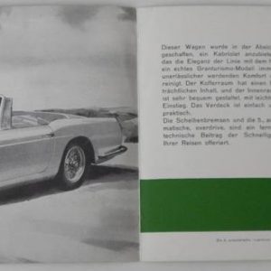 1960-2 Ferrari 250 GT PF Series II convertible brochure