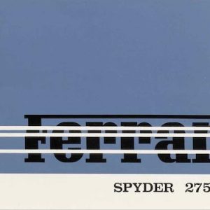 1966 Ferrari 275 GTS Spyder sales brochure