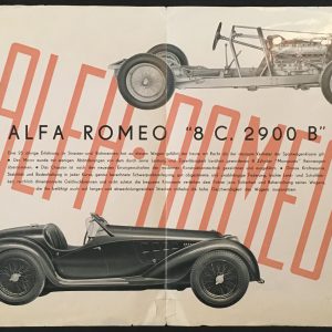 1936-7 Alfa Romeo 8C 2900B brochure