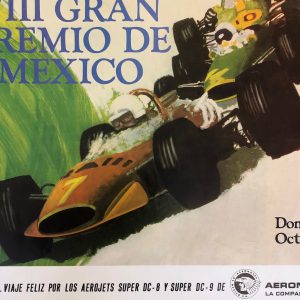 1969 Mexican GP event poster