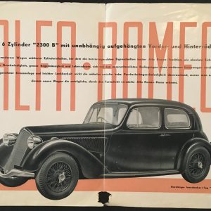 1936-7 Alfa Romeo 6C 2300B brochure