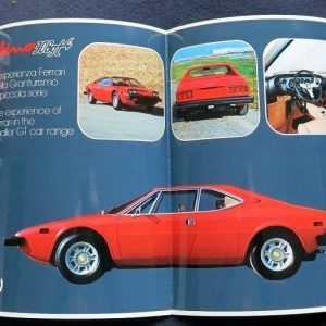 1974 Ferrari Dino 308 GT4 foldout brochure