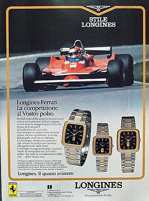 1982 Gilles Villeneuve Longines Ferrari personal watch