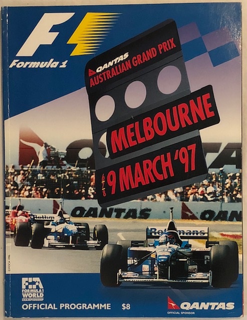 1997 Australian GP at Melbourne multi-signed program