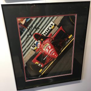 1995 Jean Alesi signed framed photo