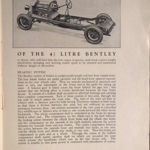 1927 Bentley 4.5L brochure