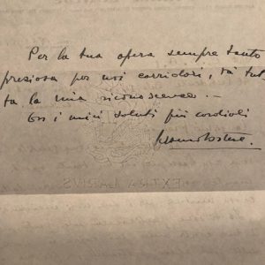 1952 Franco Cortese written & signed letter