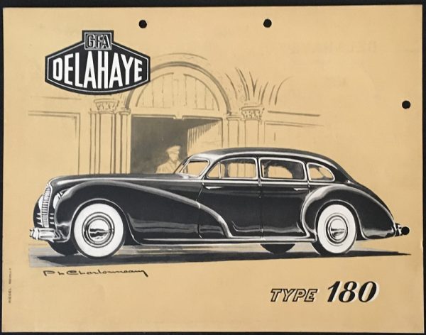 1947 Delahaye Type 180 sales brochure