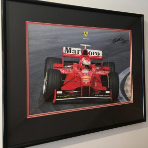 1998 Ferrari F300 signed factory poster