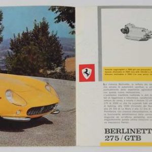 1965 Ferrari 275 GTB sales brochure