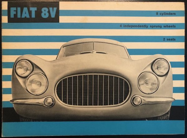 1952-4 Fiat 8V brochure