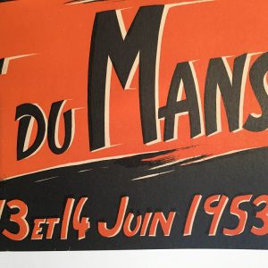 1953 Le Mans 24 hours poster
