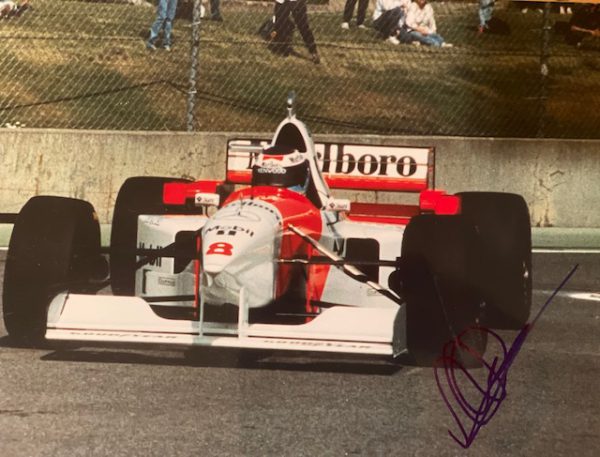 1995 Mika Hakkinen signed photo
