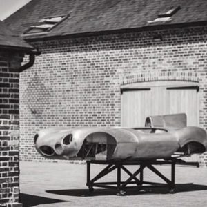 1/5 1956 Jaguar D-Type silver model