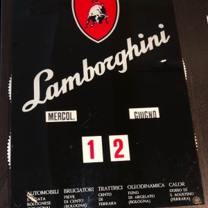 1960s Lamborghini Factory perpetual calendar