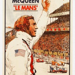1971 Steve McQueen 'Le Mans' movie poster - huge U.S. release