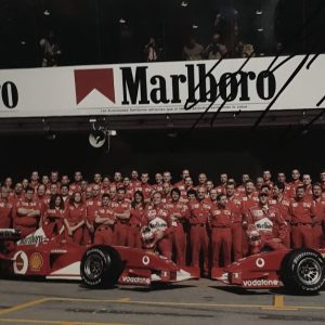 2002 Spanish GP photo signed by Michael Schumacher