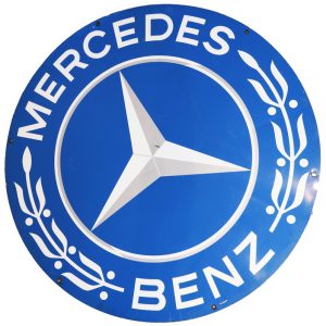 1950s Mercedes-Benz dealer sign