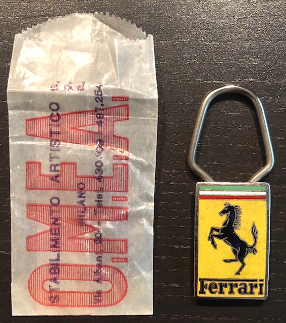 1960s Ferrari OMEA Milano key fob