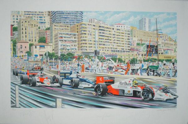 1990 - Monaco GP signed print