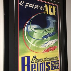 1956 Reims 12 hrs event poster