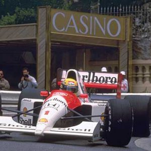 1991 - Senna at Rascasse canvas print