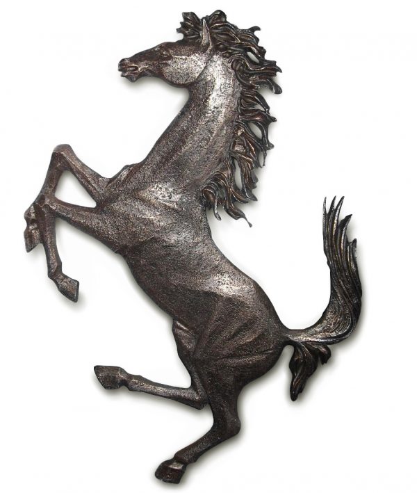 1980s Ferrari 'Cavallino Rampante' bronze sculptures