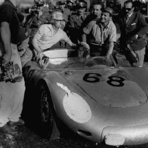 1958 Targa Florio Porsche poster - framed