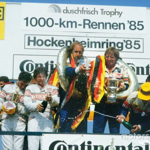 1985 Porsche Factory poster 1000 km Hockenheim