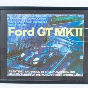1966 Ford GT40 Mk II factory poster