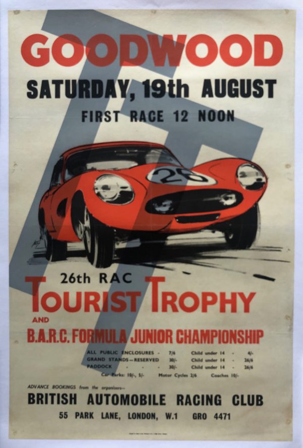 1961 Goodwood Tourist Trophy (TT) poster