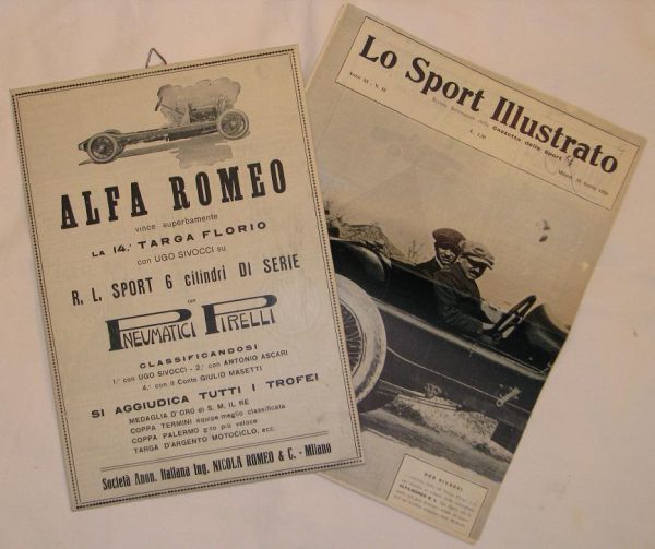 1923 'Lo Sport Illustrato' vintage newspaper poster