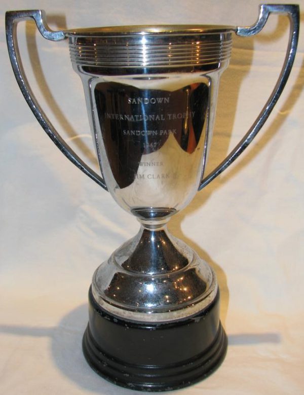 1967 Sandown Park winner's trophy - Jim Clark