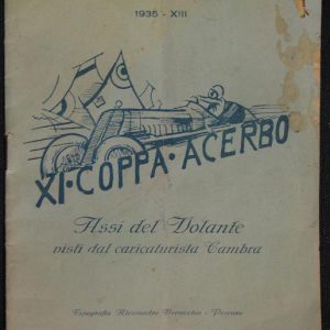 1935 Coppa Acerbo booklet 'Assi Del Volante'