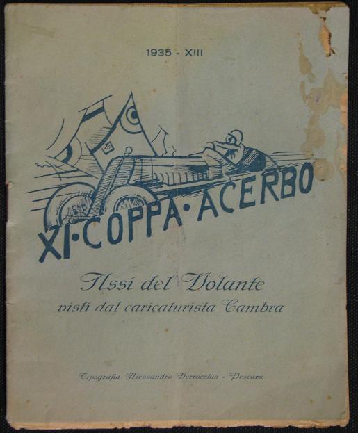 1935 Coppa Acerbo booklet 'Assi Del Volante'