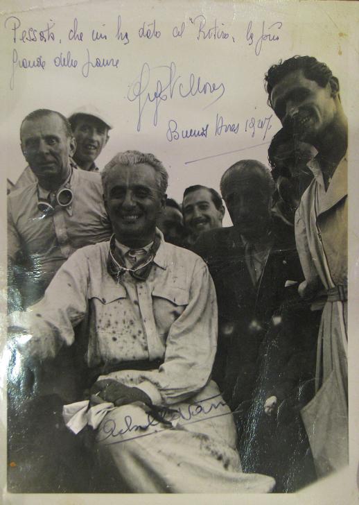 1947 Luigi Villoresi & Achille Varzi signed photo
