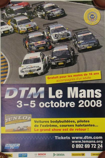 2008 Le Mans DTM official event poster