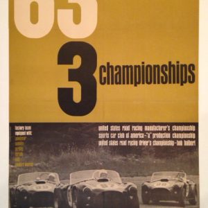 1963 Shelby Cobra WC poster