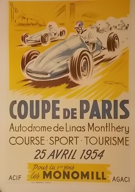 1954 Coupe De Paris event poster
