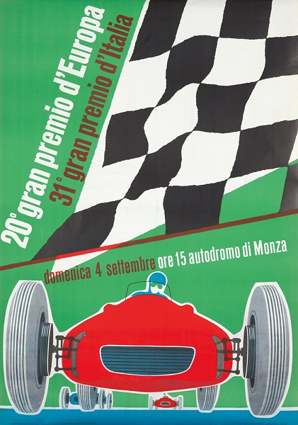 1960 Italian GP at Monza poster
