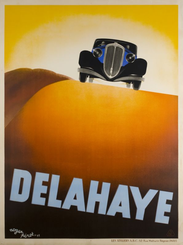 1935 Delahaye factory poster
