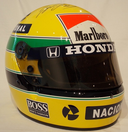 1988 Ayrton Senna original signed helmet